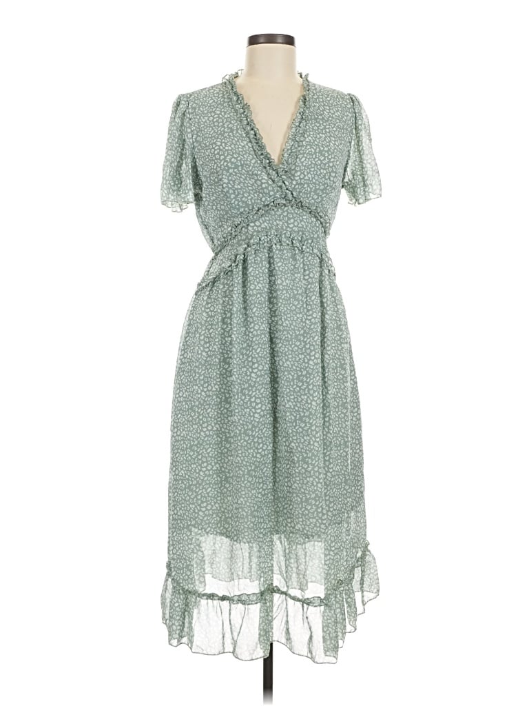 Pre-owned Kirundo Casual Dress In Green