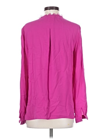 Elie Tahari Long Sleeve Silk Top (view 2)