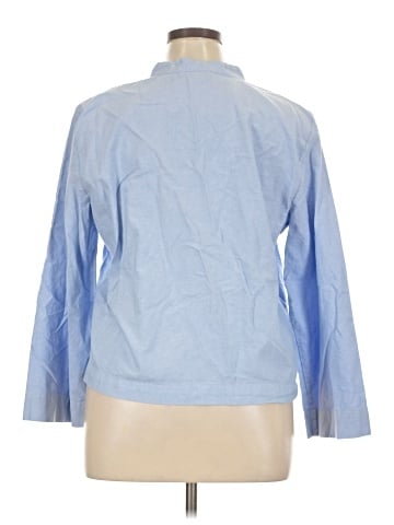 Ann Taylor 3/4 Sleeve Button-Down Shirt (view 2)