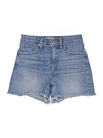 Madewell High-Rise Denim Shorts in Malden Wash (view 1)