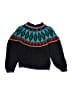 Sahara Club Color Block Black Pullover Sweater Size 8 - photo 2