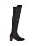 Stuart Weitzman 100% Leather Solid Gray Black Boots Size 7 1/2 - photo 1