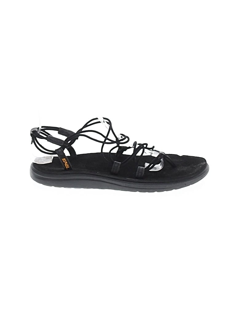Pre-owned Teva Sandals In Black