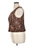 Talbots 100% Cotton Brown Sleeveless Blouse Size 16 Petite - photo 5
