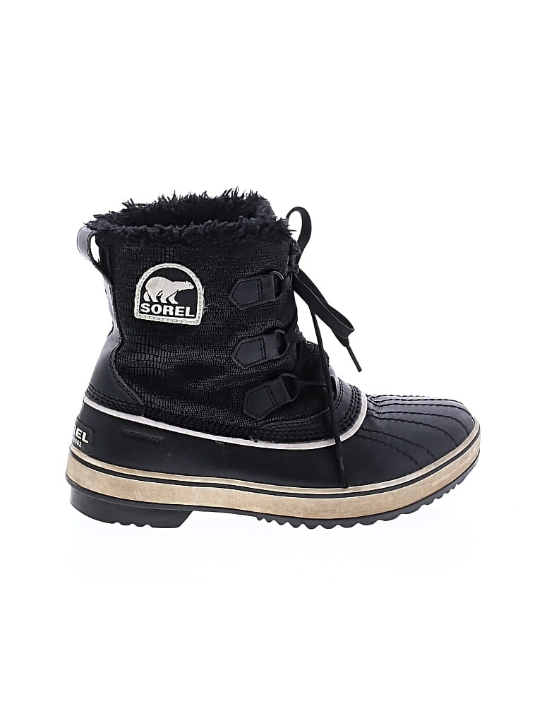 Pre-owned Sorel Rain Boots In Black