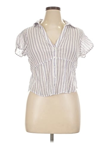 American Eagle Outfitters Short Sleeve Blouse (view 1)