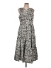 Halogen Animal Print Gray Casual Dress Size L - photo 1