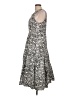 Halogen Animal Print Gray Casual Dress Size L - photo 5