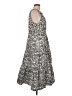 Halogen Animal Print Gray Casual Dress Size L - photo 4
