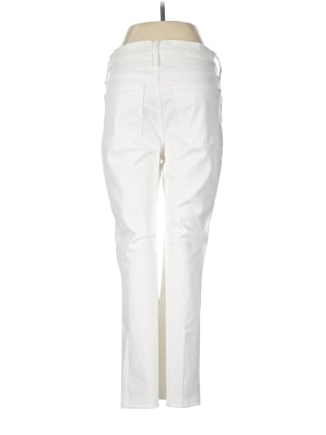 Madewell Kick Out Crop Jeans in Pure White (view 2)