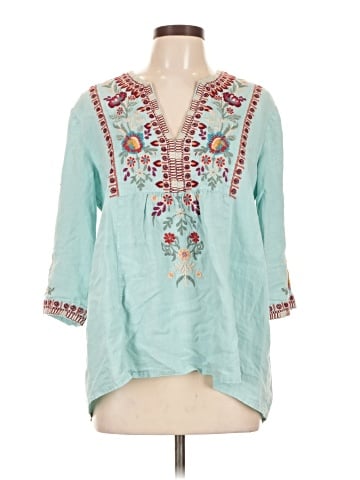 Johnny Was 3/4 Sleeve Blouse (view 1)