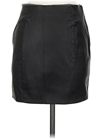 Theory Faux Leather Skirt (view 2)