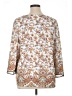 Chico's Brown 3/4 Sleeve Blouse Size XL (3) - photo 2