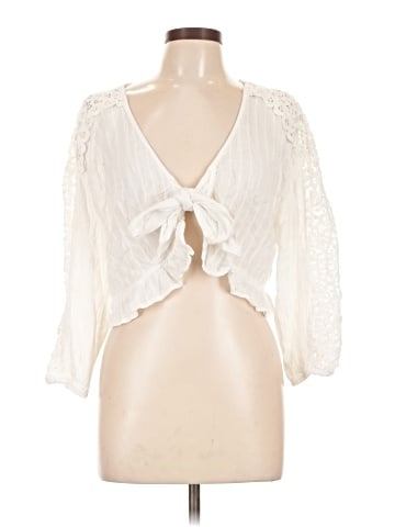 American Eagle Outfitters 3/4 Sleeve Blouse (view 1)