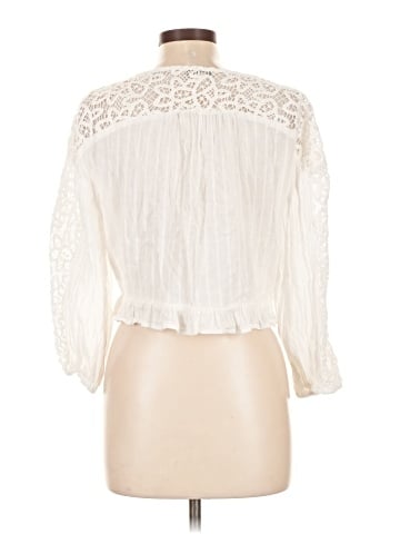 American Eagle Outfitters 3/4 Sleeve Blouse (view 2)