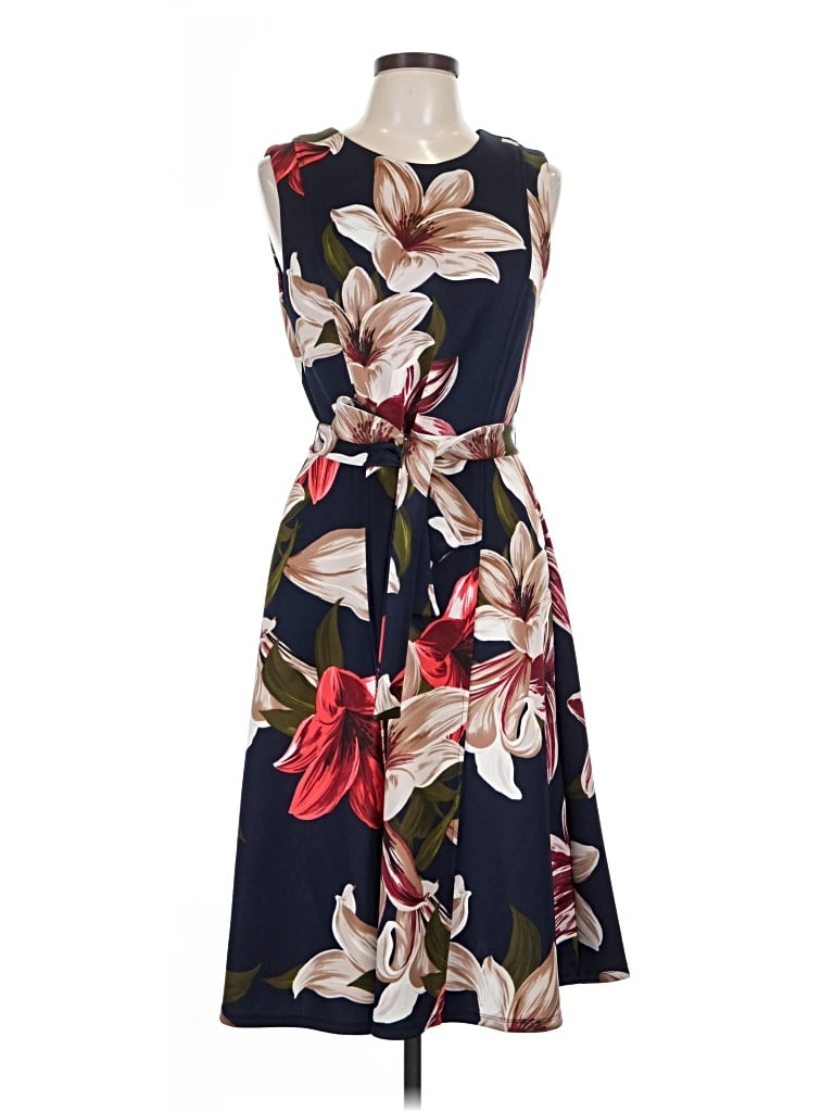 Pre-owned En Focus Studio Casual Dress In Blue