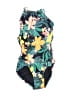 Old Navy Floral Green One Piece Swimsuit Size 6 - 7 - photo 1