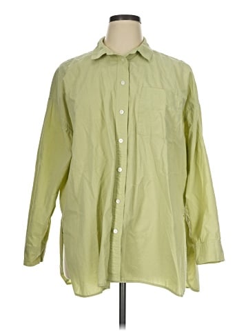 Madewell The Signature Poplin Oversized Shirt (view 1)