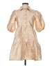 Olivaceous 100% Polyester Tan Casual Dress Size S - photo 1