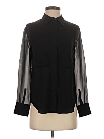 Club Monaco Long Sleeve Silk Top (view 1)