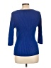 Casual Corner 100% Cotton Blue Pullover Sweater Size L - photo 2