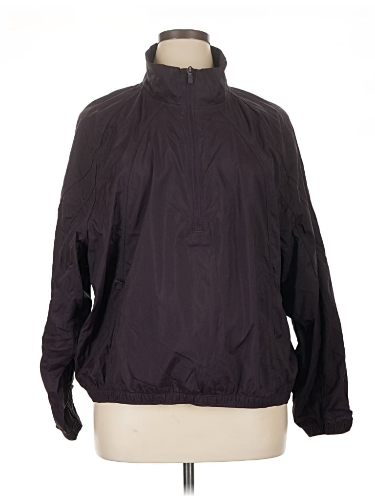 Pre-owned Athleta Windbreaker Jacket In Purple