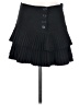 BCBGMAXAZRIA Solid Black Formal Skirt Size 2 - photo 1
