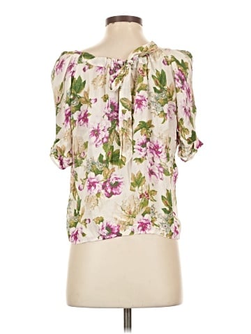 Joie Short Sleeve Silk Top (view 2)