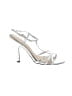 BP. 100% Leather Metallic Silver Sandals Size 10 - photo 1