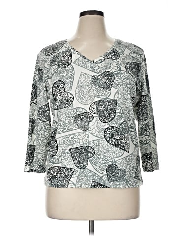 Chico's 3/4 Sleeve T-Shirt (view 1)