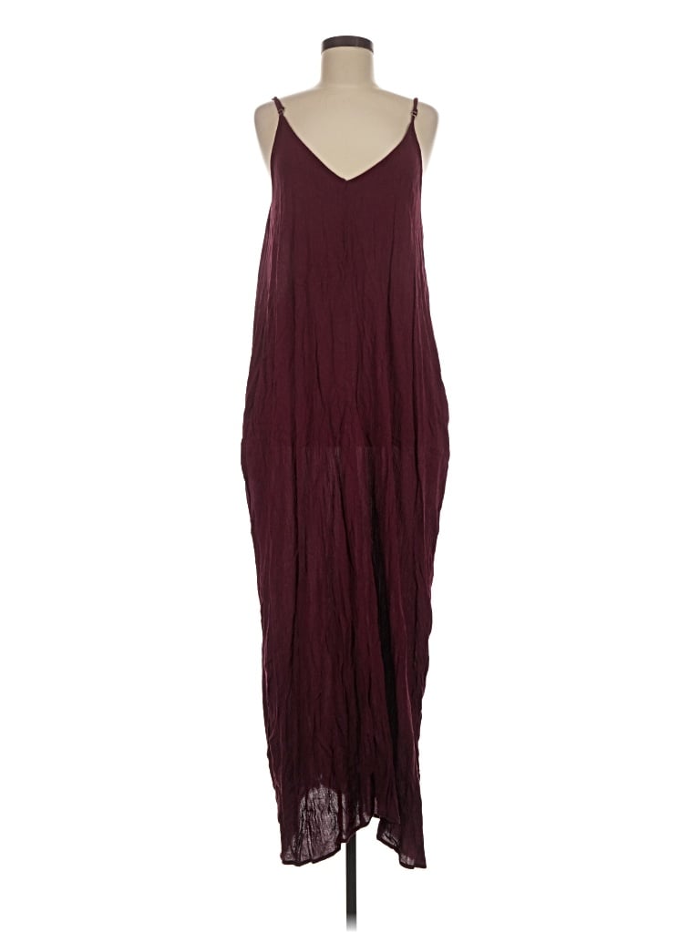 Pre-owned Lovestitch Casual Dress In Burgundy