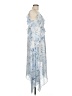 BCBGMAXAZRIA 100% Polyester Tie-dye Blue Cocktail Dress Size M - photo 4