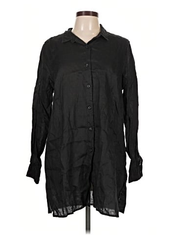 Garnet Hill 3/4 Sleeve Button-Down Shirt (view 1)