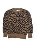 Gap 100% Cotton Animal Print Brown Pullover Sweater Size 6 - 7 - photo 1