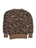 Gap 100% Cotton Animal Print Brown Pullover Sweater Size 6 - 7 - photo 2