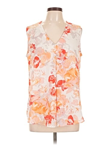 Rose + Olive Sleeveless Blouse (view 1)