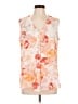 Rose + Olive 100% Polyester Orange Sleeveless Blouse Size L - photo 1