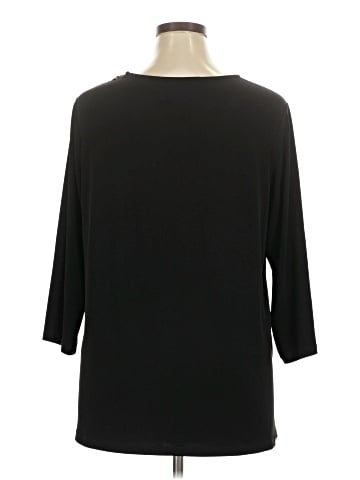 Susan Graver 3/4 Sleeve Top (view 2)