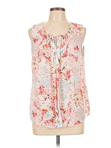 Rose + Olive Sleeveless Blouse (view 1)