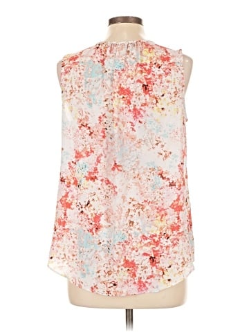 Rose + Olive Sleeveless Blouse (view 2)