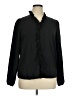 Unbranded 100% Polyester Black Long Sleeve Blouse Size XL - photo 1