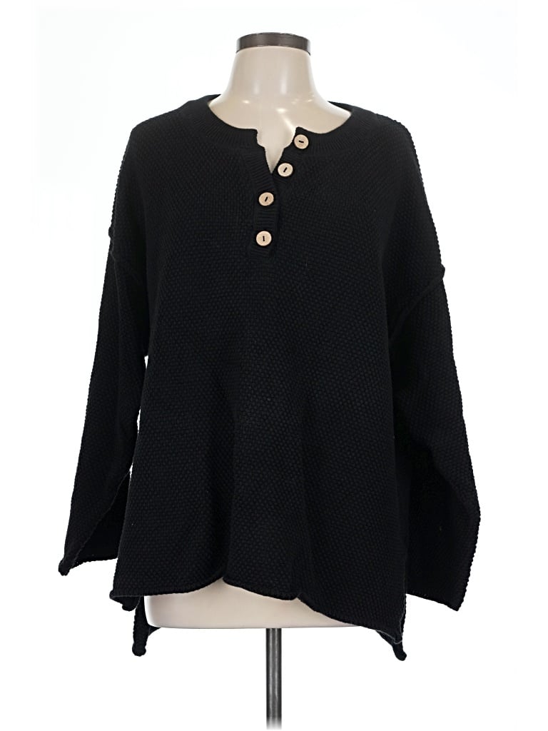 Pre-owned Fp Beach Pullover Sweater In Black