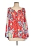 Style&Co 100% Polyester Red Long Sleeve Blouse Size L - photo 1