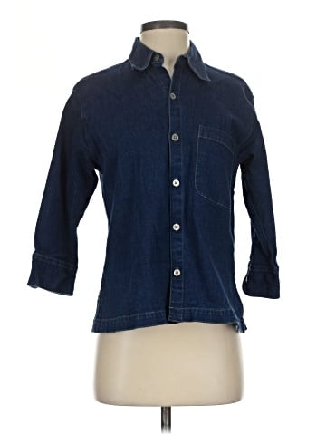 Chico's Design 3/4 Sleeve Button-Down Shirt (view 1)