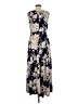 Studio One Floral Blue Casual Dress Size M - photo 2