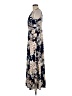 Studio One Floral Blue Casual Dress Size M - photo 5