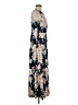 Studio One Floral Blue Casual Dress Size M - photo 4