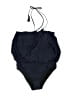 J.Crew Solid Blue One Piece Swimsuit Size 10 - photo 1