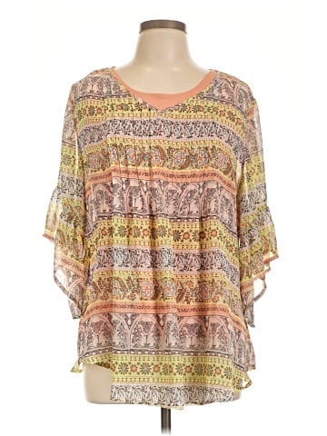 Style&Co Short Sleeve Blouse (view 1)