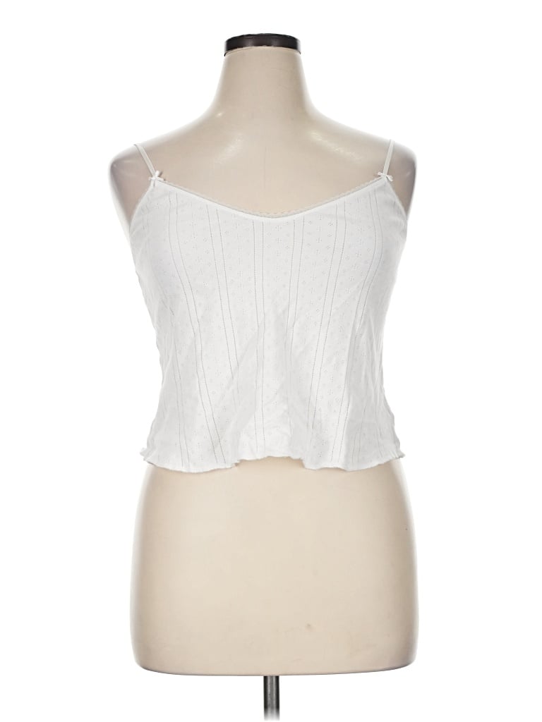 Pre-owned Cou Cou Sleeveless Top White Sweetheart Neckline Tops